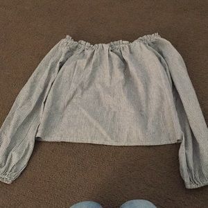 off the shoulder crop top